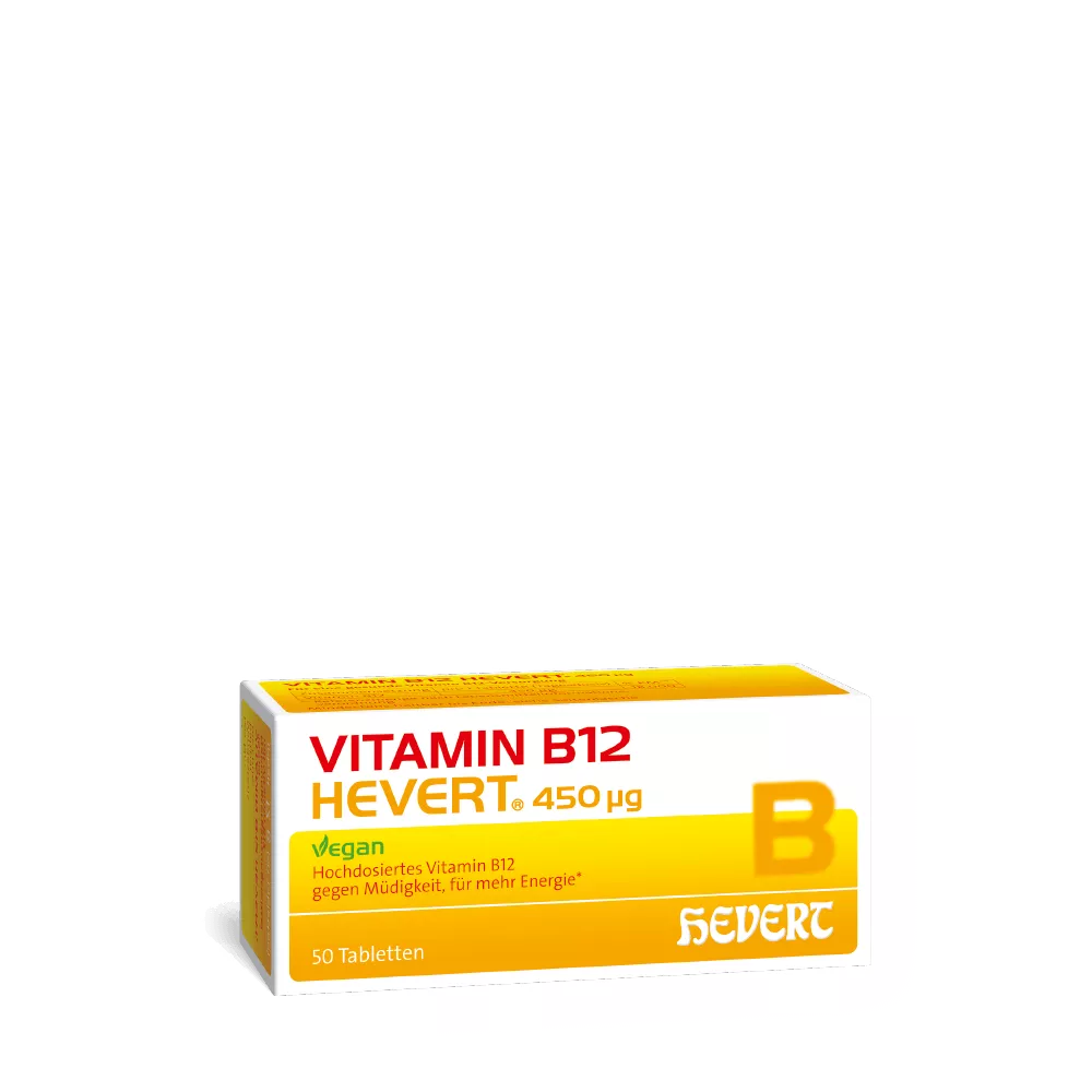 Leistungsfähig und vital mit Vitamin B12 Hevert 450 µg